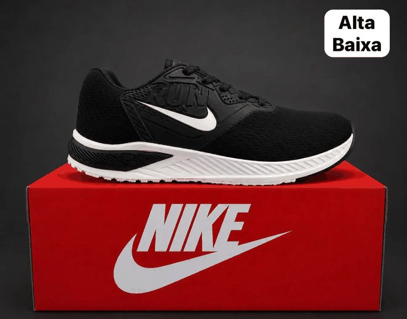 NIKE RUN - PRETO/BRANCO