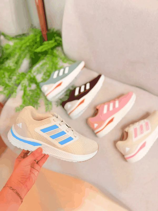ADIDAS CASUAL SPORT - BEGE/AZUL