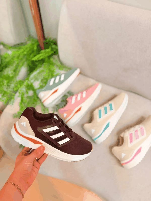 ADIDAS CASUAL SPORT - CAFÉ/BRANCO