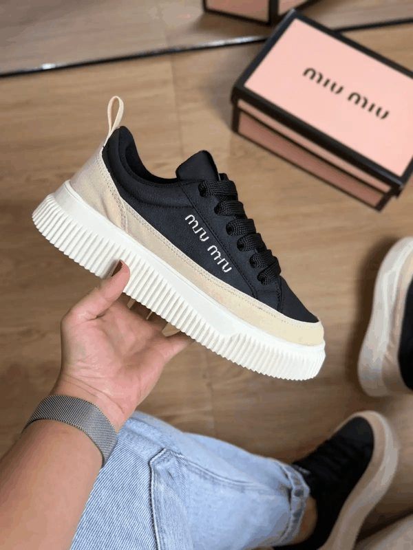 TENIS MIU MIU - PTO/BEGE/OFF