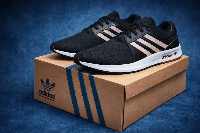 TENIS ADIDAS CASUAL - PRETO/NUDE/BRANCO