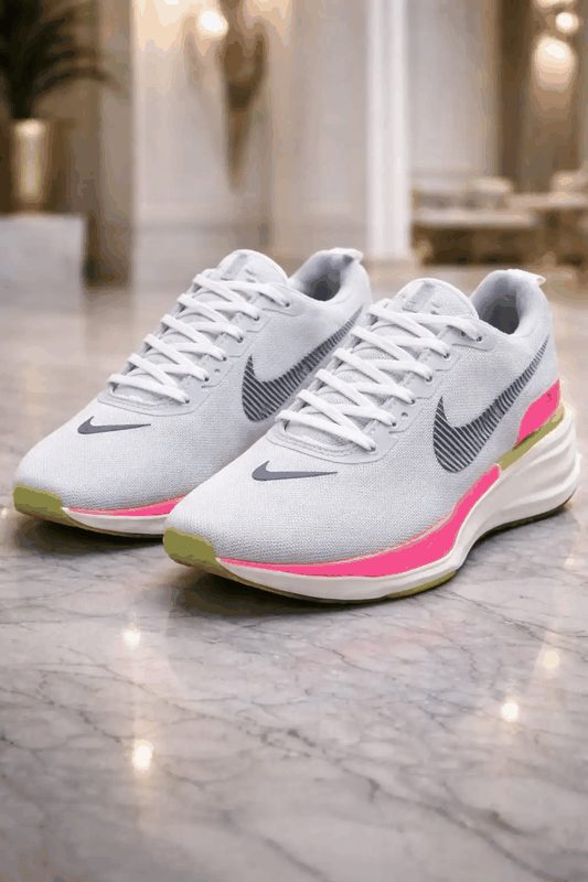 TENIS ZOOM - BRANCO/ROSA/VERDE