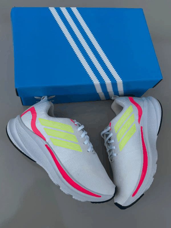 TENIS ADIDAS FALCON - BRANCO/ROSA/VERDE