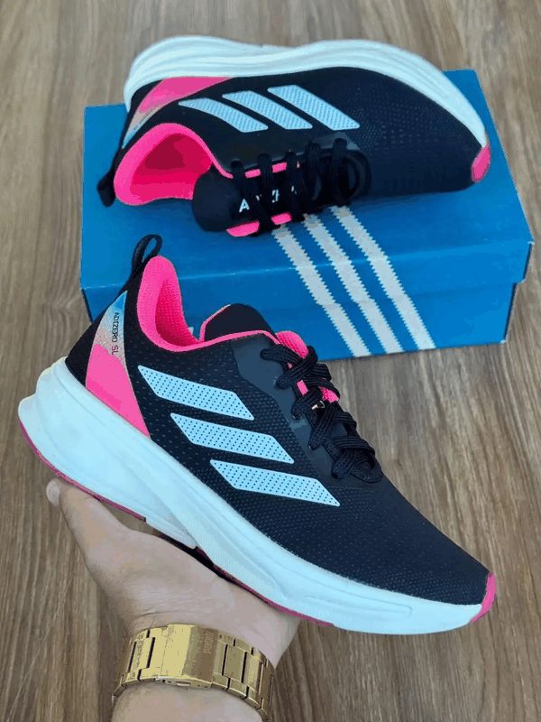 ADIDAS DURAMO SL - PRETO/ROSA