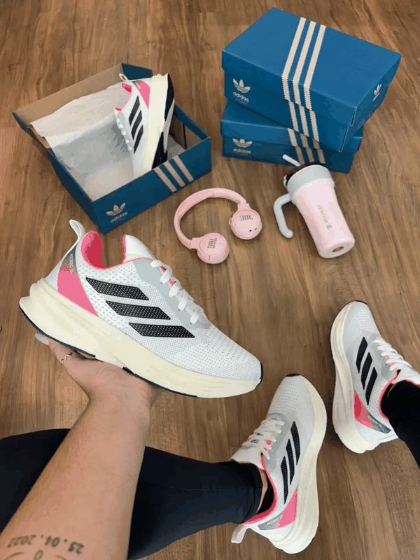 ADIDAS DURAMO SL - BRANCO/ROSA