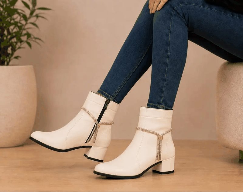 BOTA CANO CURTO STRASSE X - BRANCO