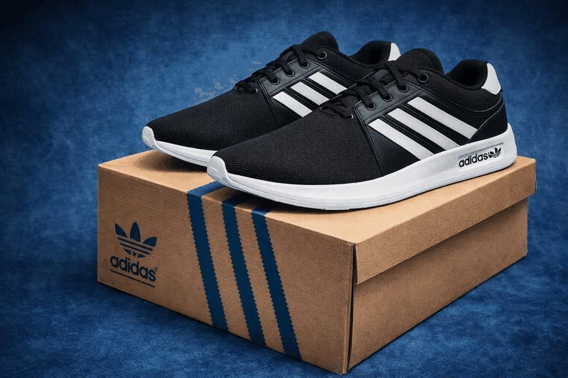 TENIS ADIDAS CASUAL - PRETO/BRANCO