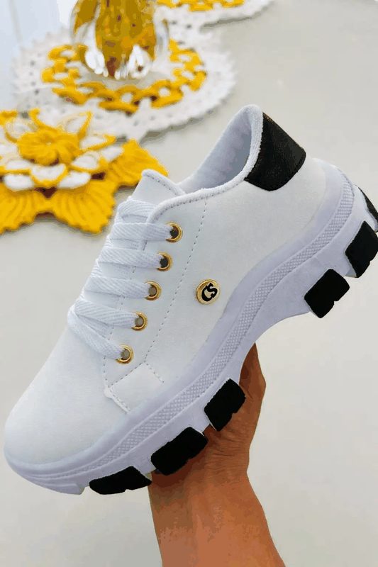 TENIS CARMEN STEFFENS - BRANCO/PRETO