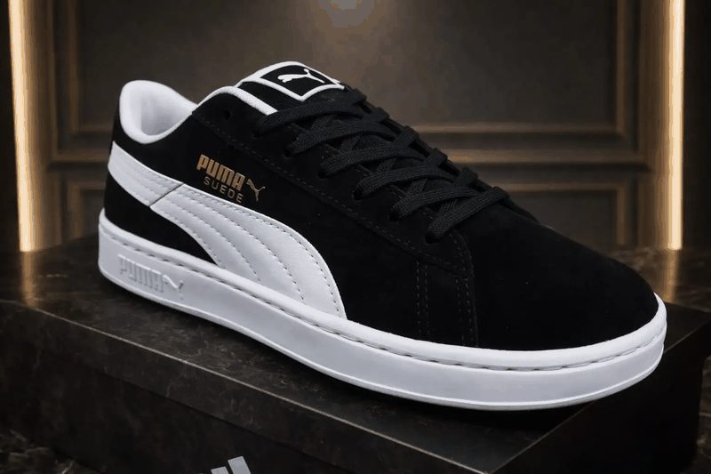 PUMA SUEDE - PRETO/BRANCO