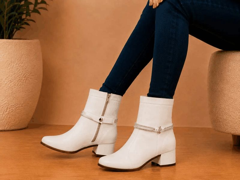 BOTA CANO CURTO STRASSE - BRANCO