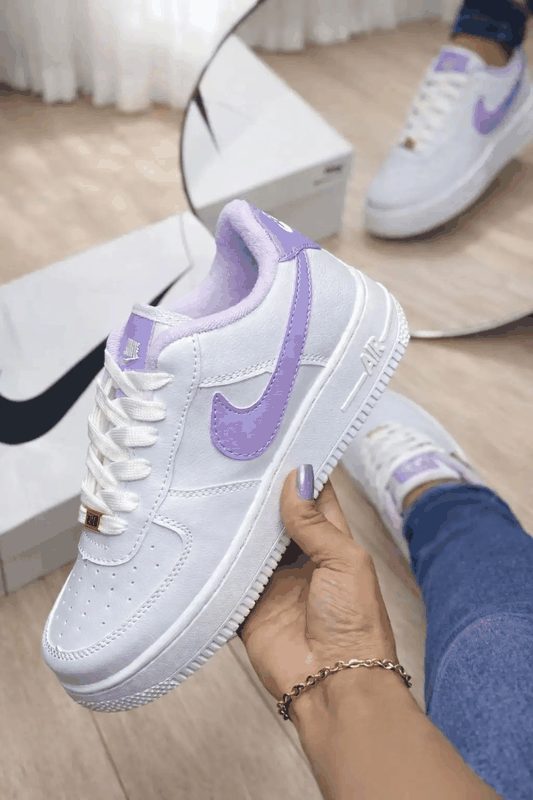 AIR FORCE PREMIUM - BCO/LILÁS