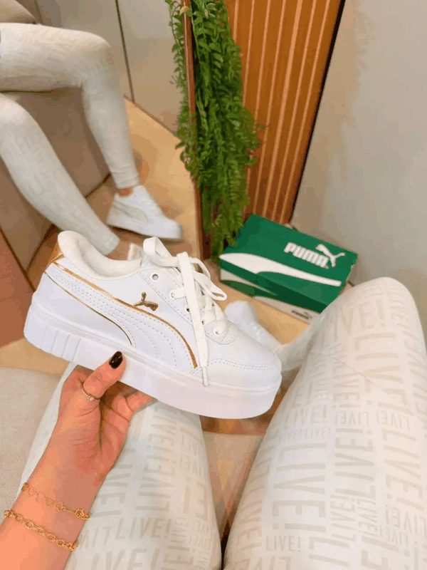 PUMA MAYZE - BRANCO/OURO
