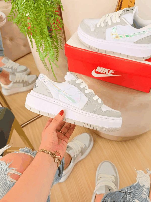 NIKE PLATAFORMA - CINZA/BCO/REFLETIVO
