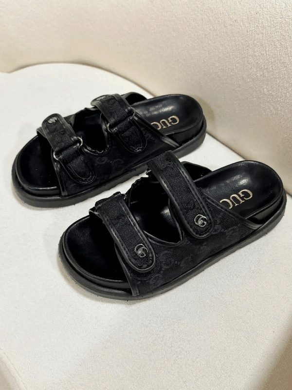 SANDALIA GUCCI SLIDE  - PRETA/PRETA