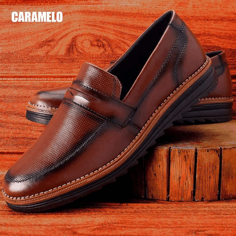 SAPATO SOCIAL SLIP ON - CARAMELO