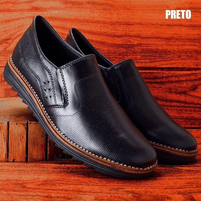 SAPATO SOCIAL SLIP ON - PRETO