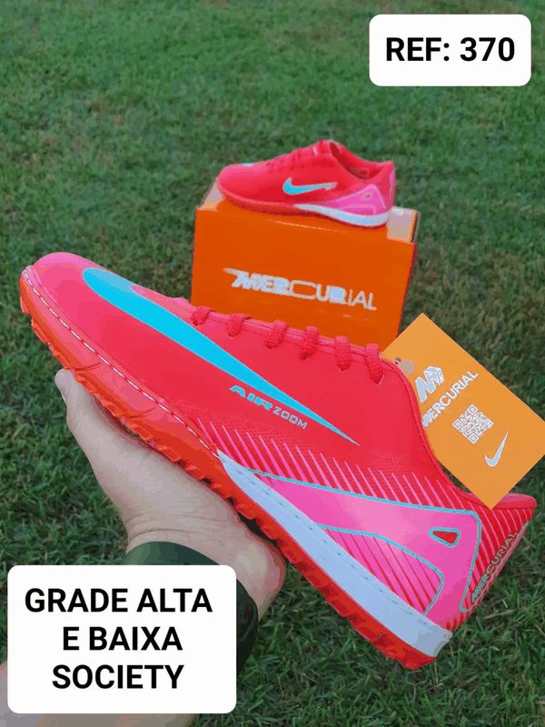 NIKE MERCURIAL SOCIETY - VERMELHO/AZUL