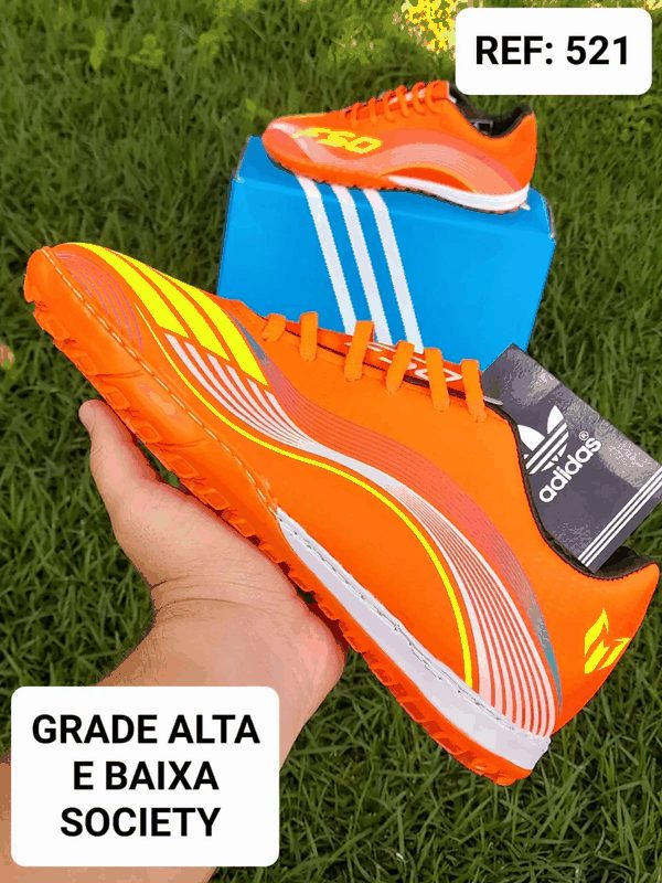 ADIDAS F50 SOCIETY - LARANJA/AMARELO