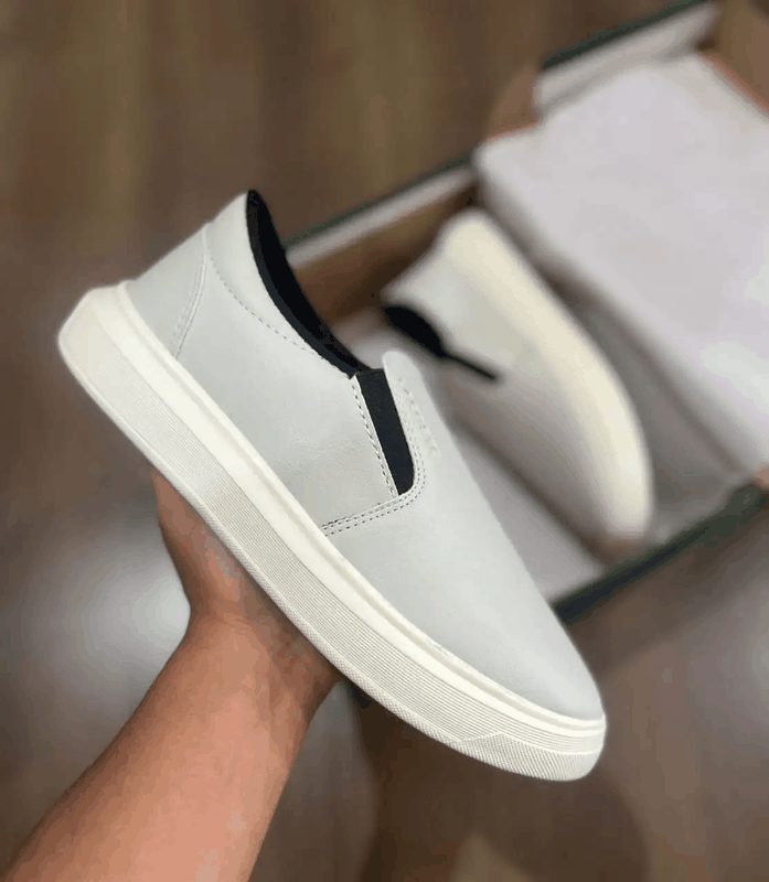 LACOSTE SLIP ON - BRANCO/OFF