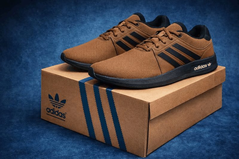 TENIS ADIDAS CASUAL - CARAMELO/PRETO