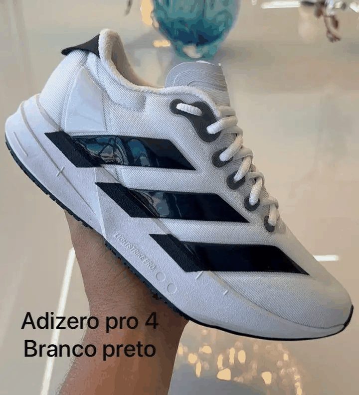 ADIZERO PRO 4 - BCO/PTO/VERNIZ