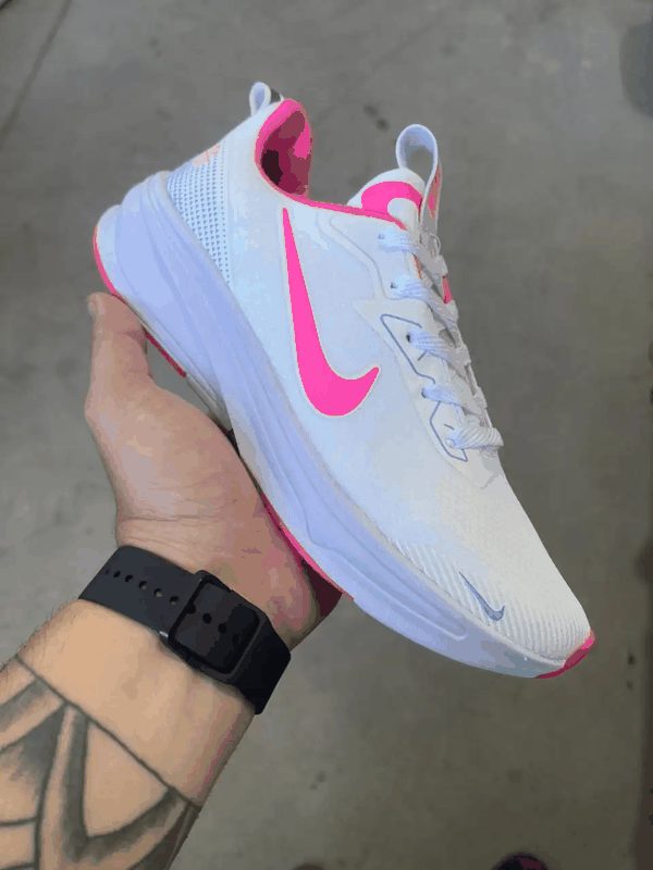 NIKE ESPORTIVO - BCO/BCO/PINK