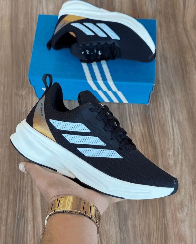 ADIDAS DURAMO SL - PRETO/DOURADO