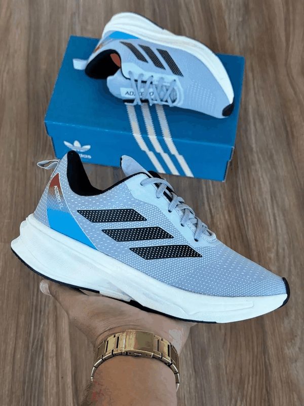 ADIDAS DURAMO SL - CINZA/AZUL/VERM