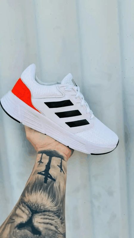TENIS ADIDAS ESPORTIVO - BRANCO/P/LARANJA