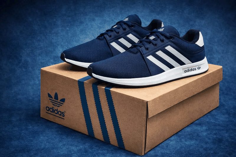 TENIS ADIDAS CASUAL - AZUL MARINHO/BRANCO