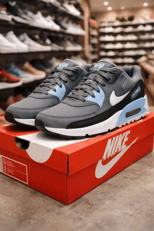 NIKE AIR MAX CINZA/AZUL/PTO