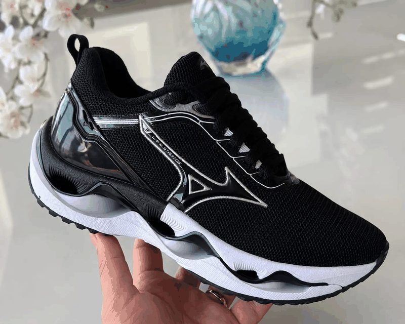 MIZUNO STRATOS 3 - PRETO/BRANCO