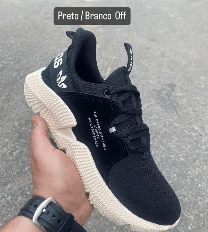 ADIDAS OFF WHIT - PRETO/OFF