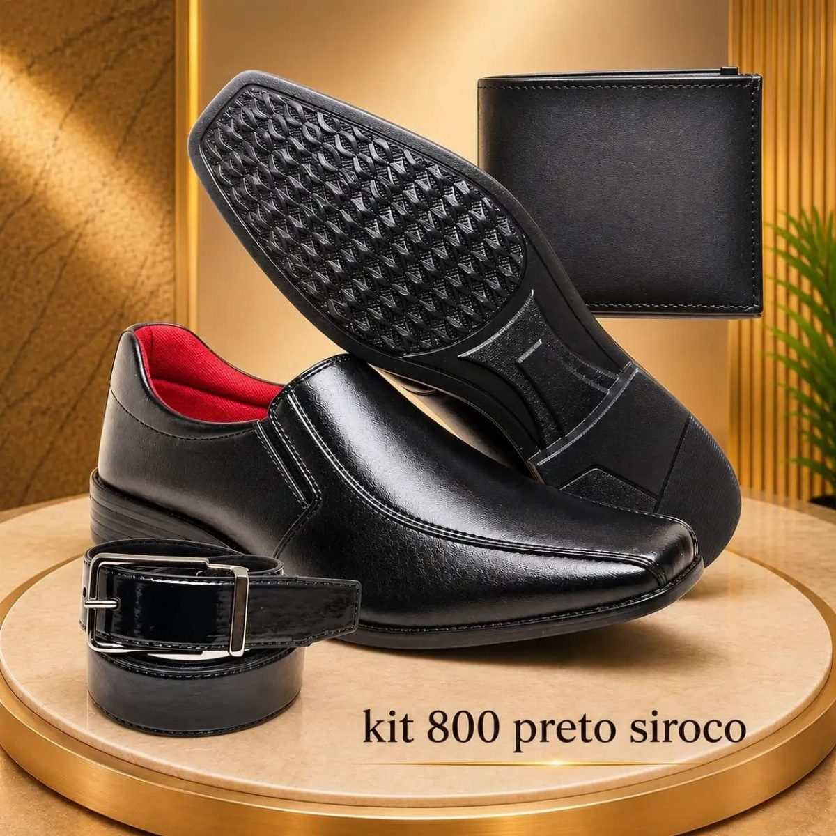 KIT SAPATO SOCIAL 800 - PRETO
