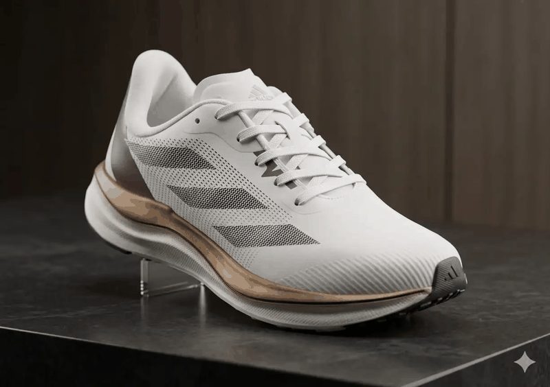 ADIDAS ADIZERO - BRANCO/ CAFE