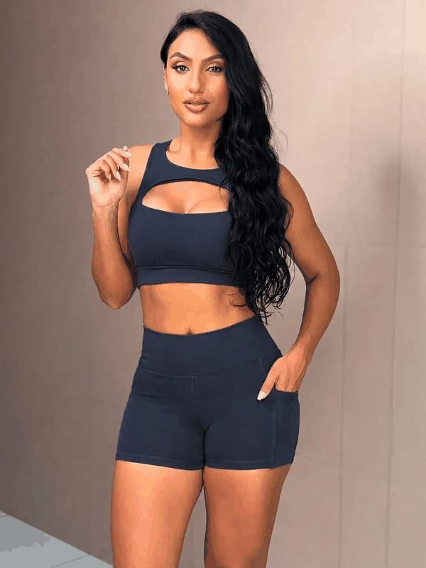 CONJUNTO CURTO - AZUL MARINHO