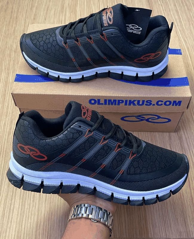 OLYMPIKUS DYNAMIC - PRETO/CINZA/VERMELHO/BCO