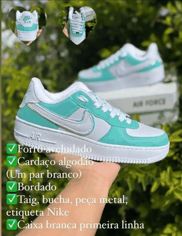 AIR FORCE PREMIUM - VERDE ÁGUA REFLETIVO
