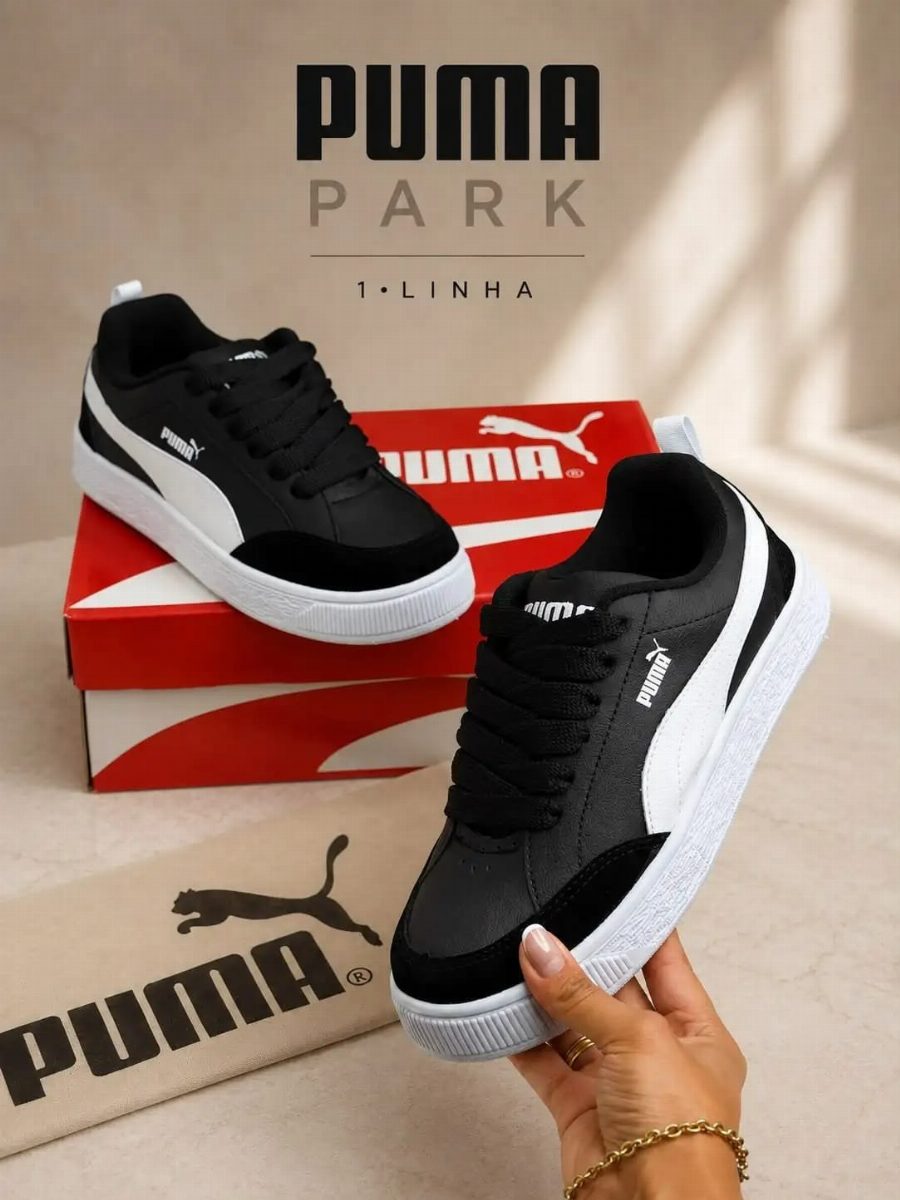 PUMA PARK CINZA/BCO/PT