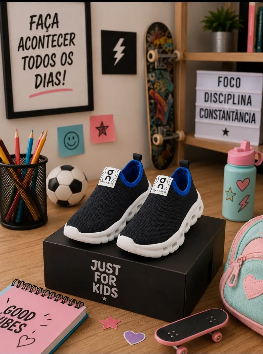 JUST FOR KIDS - PRETO/AZUL/BRANCO