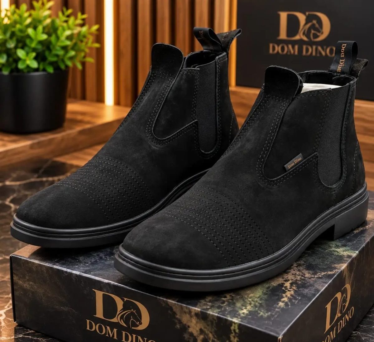 BOTA DOM DINO - PRETO