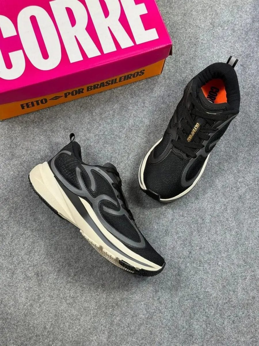 OLYMPIKUS CORRE VENTO 3 - PTO/PRATA/CREME