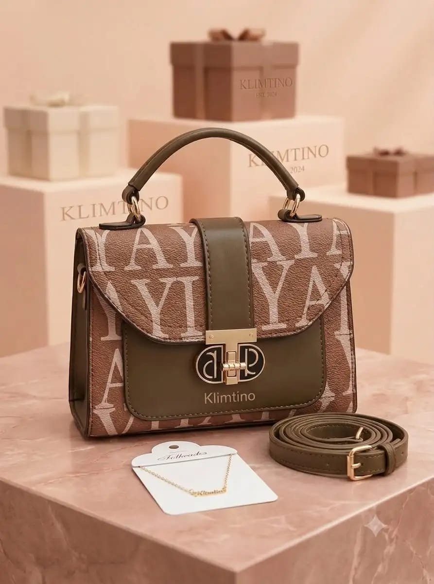 BOLSA FEMININA KLIMTINO - MARROM