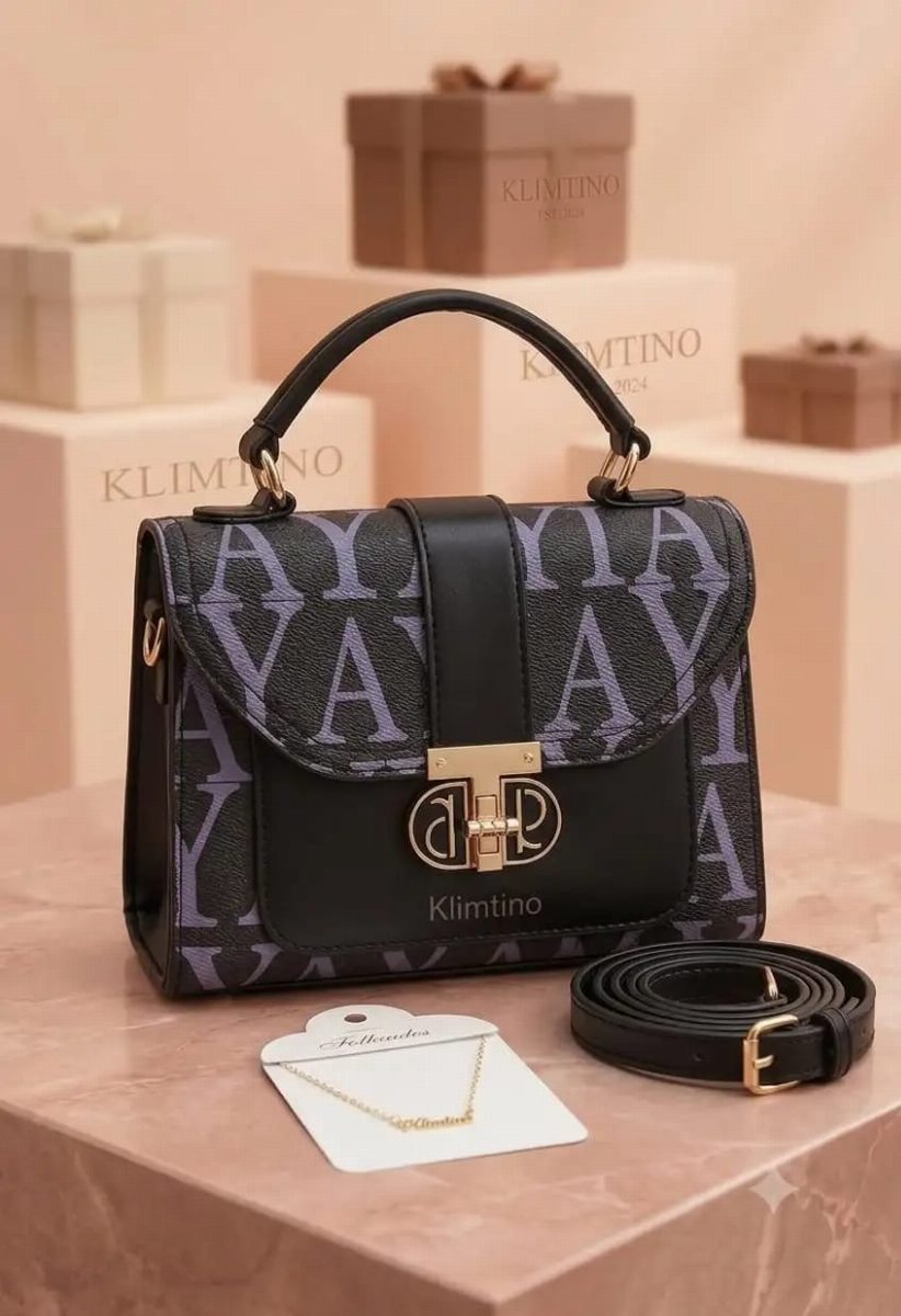 BOLSA FEMININA KLIMTINO - PRETA