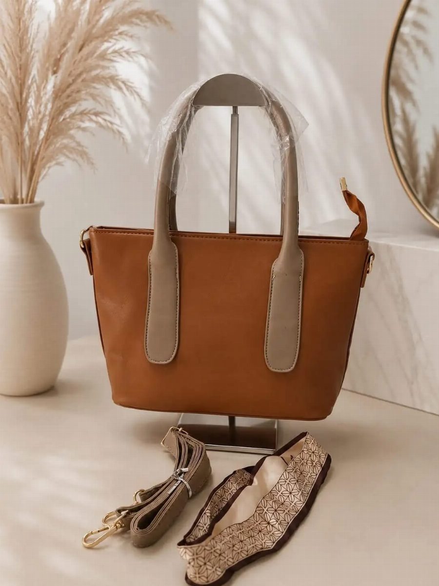 BOLSA FEMININA + ALÇA - CARAMELO