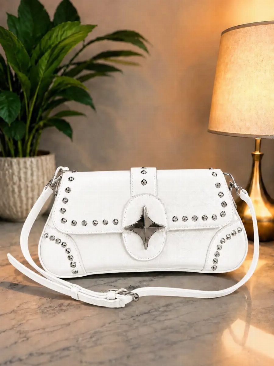 BOLSA FEMININA COURO - BRANCO