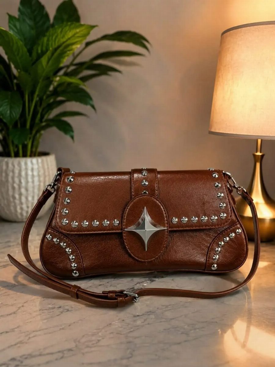 BOLSA FEMININA COURO - CARAMELO
