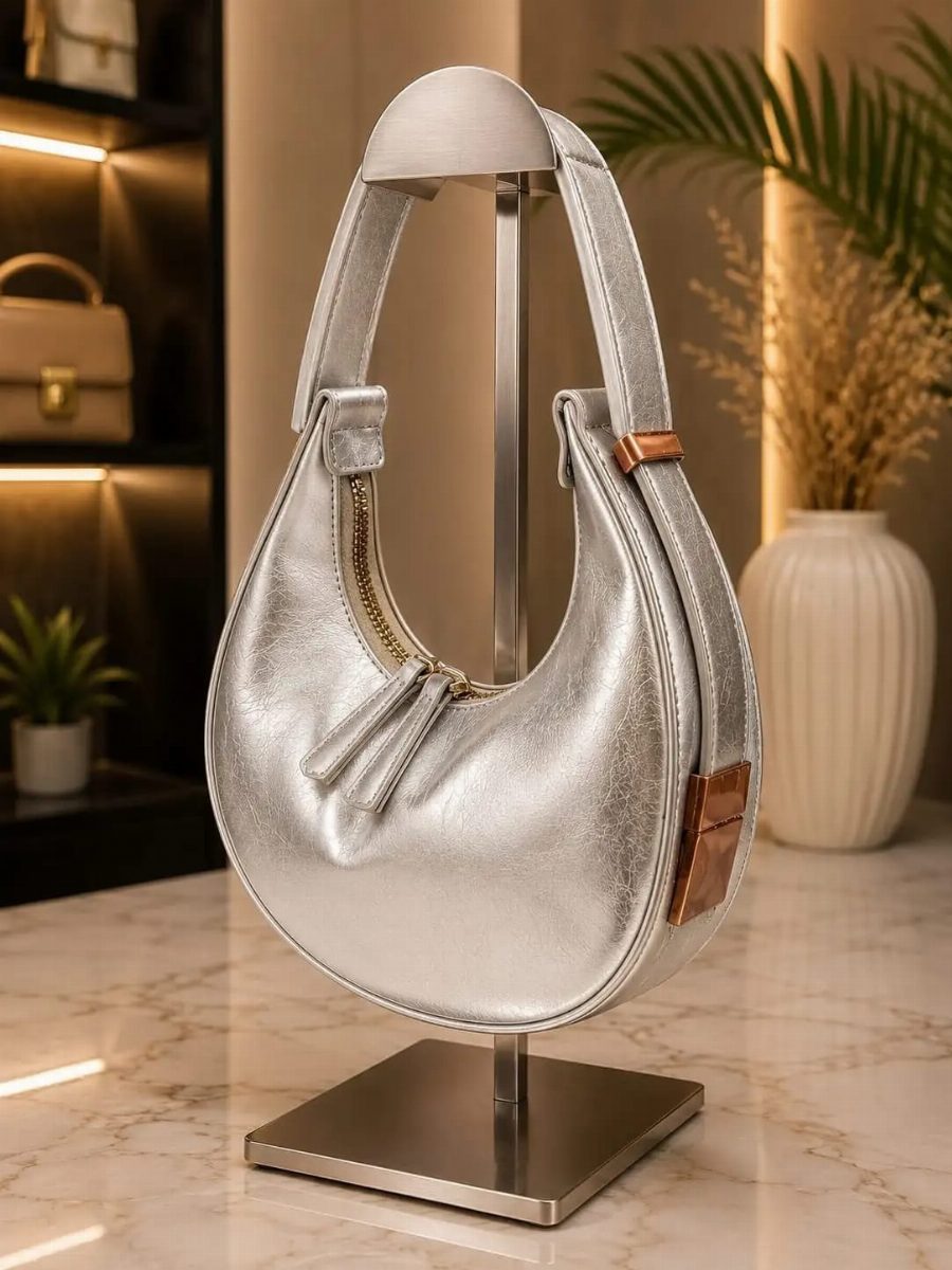 BOLSA FEMININA LUA - PRATA