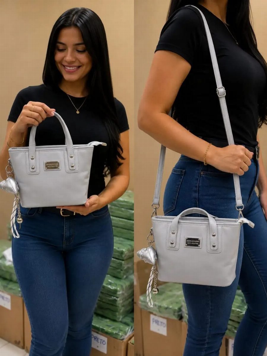 BOLSA FEMININA + ALÇA - AZUL BB