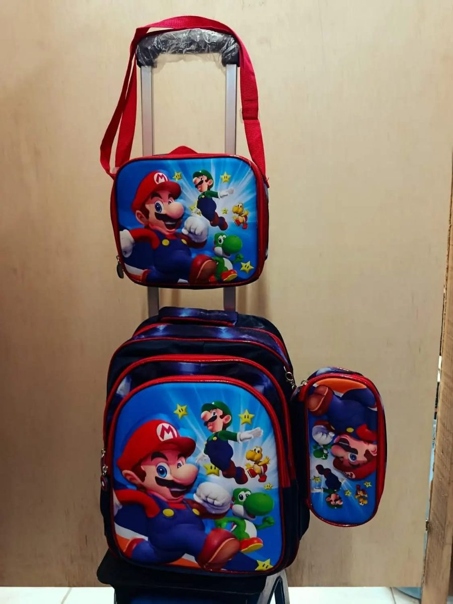 KIT SUPER MARIO - AZUL MARINHO/VERMELHO